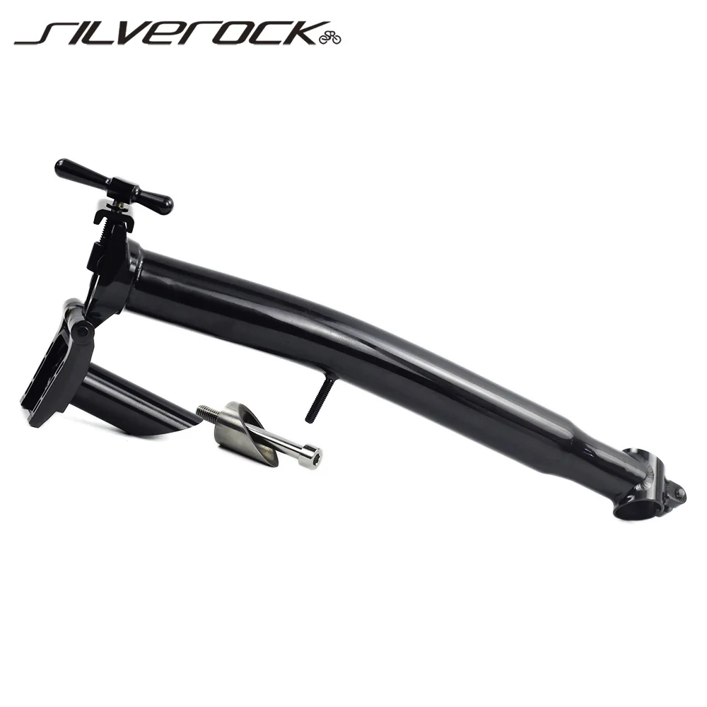 

SILVEROCK Bike Stem Head Tube 25.4mm S Handlebar for 3sixty brompton Handbar Titanium Stem Super Light 539g