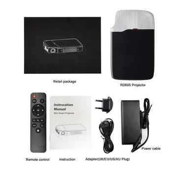 

RD-605 Mini Projector WiFi Bluetooth 4,0 3D LED 2500 Lumens Digital projector 1080P Black