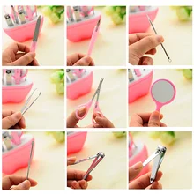 9 шт. маникюрные педикюрные ушные кусачки для ногтей набор для ухода за ногтями Набор модные инструменты для ухода за собой наборы для ухода за ногтями JS11