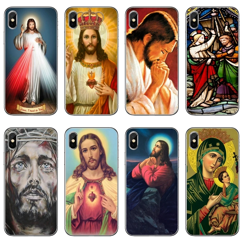 For Huawei Mate 20 10 9 P30 P20 P10 P9 pro Lite P Smart plus 2019 Transparent cover case God Jesus Pray | Мобильные телефоны и