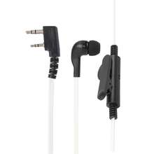 2Pin Earpiece Headset PTT w/Mic Earhook Interphone for Baofeng UV5R/KENWOOD Professional Walkie Talkie Parts Accessories