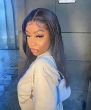 Nabeauty-Peluca de cabello humano con encaje frontal en T para mujeres negras, postizo de encaje transparente con reflejos marrón, nudos blanqueados, Remy