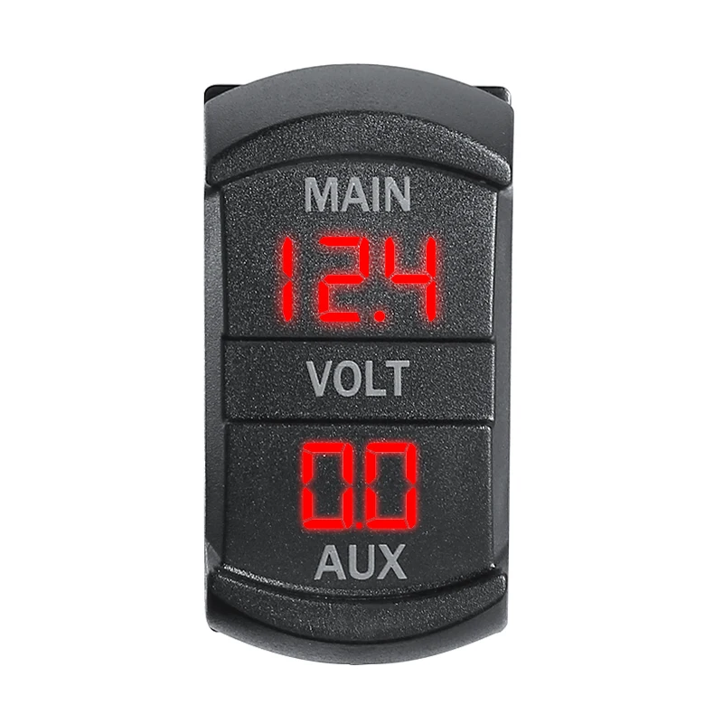 12 24V универсальный автомобиль Лодка Напряжение по контроли плеч 10 60V Красный