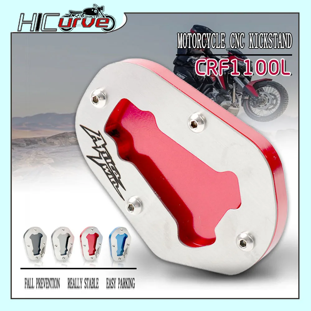 

For Honda Africa Twin CRF1000L CRF1100L 2020 Adv Sports DCT Motorcycle Kickstand Foot Side Stand Extension Pad Support Plate