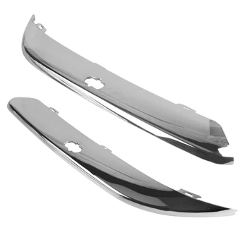 

L+R Car ABS Chrome Front Bumper Foglight Cover Bumper Trim Protector Strip for CHRYSLER 300C 2005- 2011