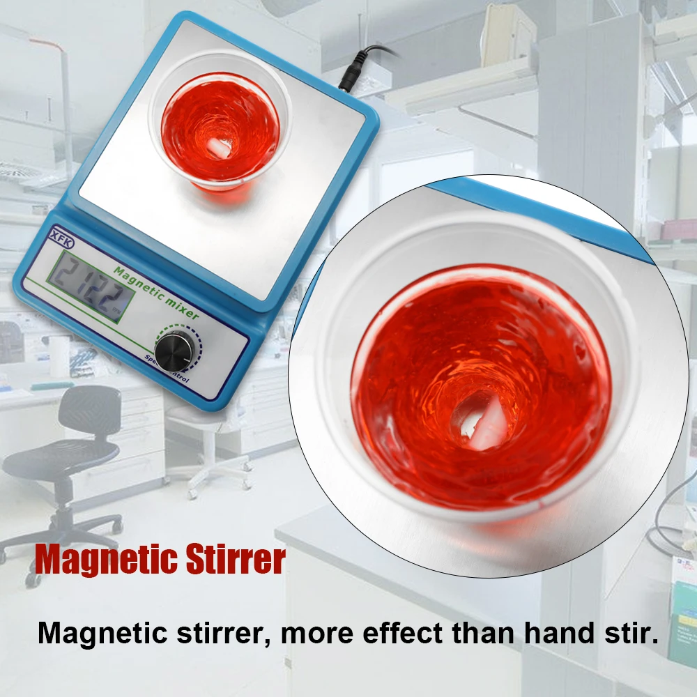 

Hot Mini Professional 2400 rotary stirrer magnetic stirrer stir bar capacity 1000ml suitable for scientific research industry