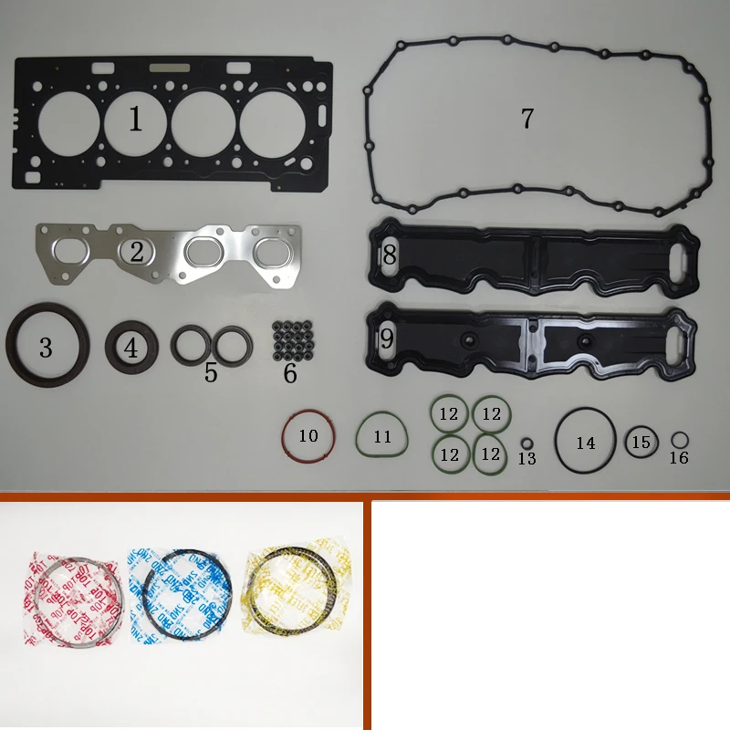 Tu5Jp4 N6A Nfr Nfu Kit Guarnizione Completa Anello Pistone Per Peugeot 206 207 308 Grand Pay Citroen C4 Berlingo 1.6L