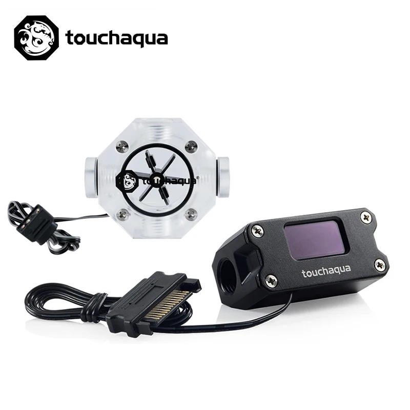 

Bitspower Touchaqua Water Velocity Flow Kit With Temperature Display Rate Indicator +5V 3PIN DRGB G1/4 Flow Meter