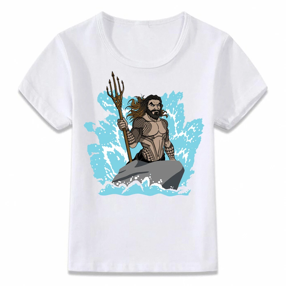 Детская одежда футболка My Little Merman Aquaman для мальчиков и девочек рубашки
