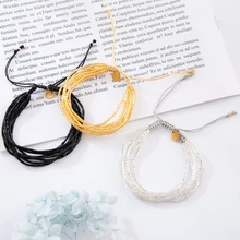 G. YCX, новинка, Delica Miyuki, браслеты из бисера, очаровательные, золотые, черные, браслеты для женщин, девушек, мода, бохо,, ювелирные изделия, подарки