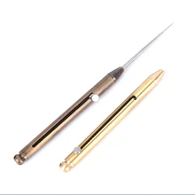 

Titanium Alloy Outdoor Bushcraft Self Defense Weapon Fruit Fork Camping Tool Titanium Toothpick Toothpick Bottle