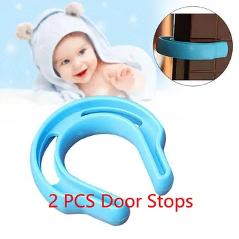 

2pcs Cute U Shape Baby Door Stopper Safety Finger Protector Home Bedroom Toilet lock Safety Guard Door Stopper Holder Lock