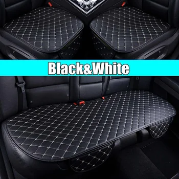 

4 Colors Universal Car Front Seat Covers Kit Breathable Cushion With Storage Bag Anti Slip Easy Pu Leather High Quality 50x50 cm