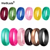 WBL 12pcs/lot 5.7mm Women Silicone Rings Food Grade FDA Silicone Finger Ring Hypoallergenic Flexible Women Wedding Rubber Bands 1