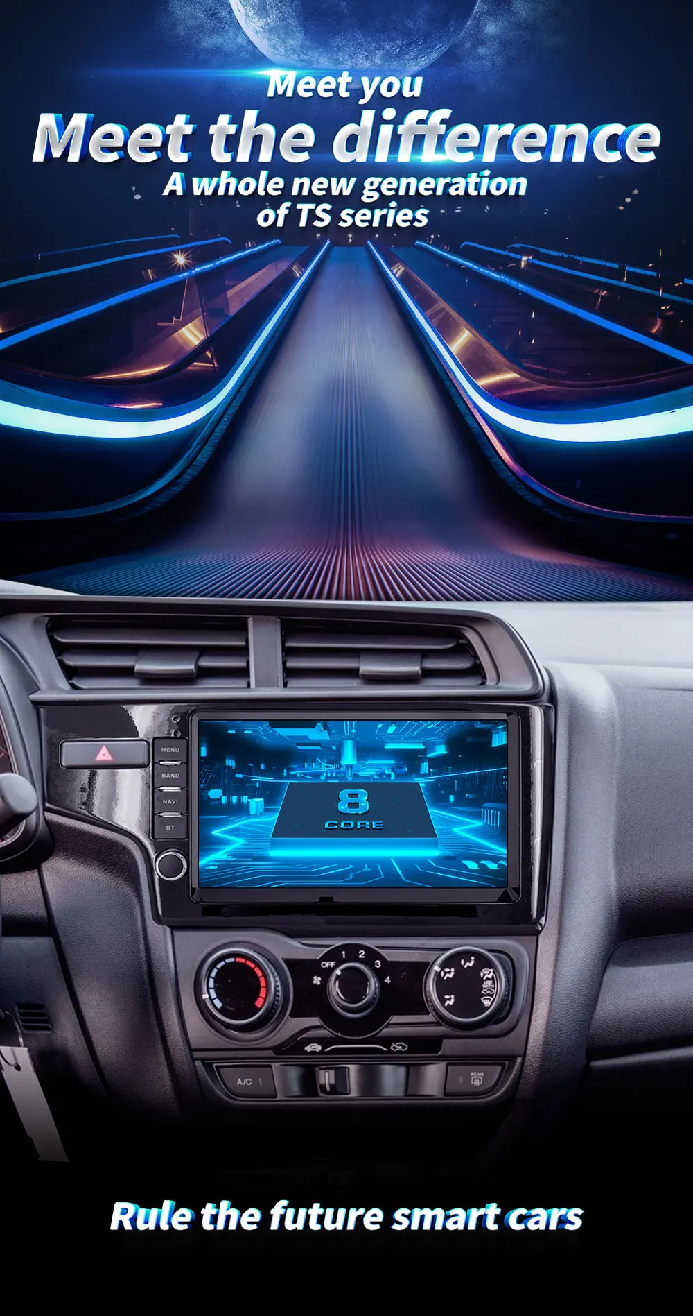 Android 9,0 система автомобиля ips сенсорный экран стерео для Honda fit LHD плеер стерео