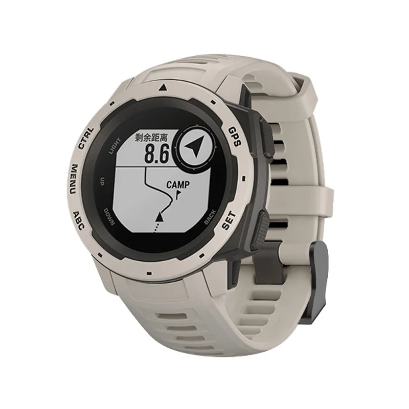 22 мм спортивные часы силиконовый ремешок для Garmin Instinct AIC88 - Цвет ремешка: Белый