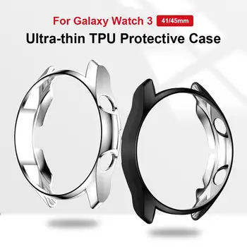 

Soft TPU Case For Samsung Galaxy Watch 3 41mm 45mm Bumper Smart Watch Accessories Protective Frame Watch Case Shell