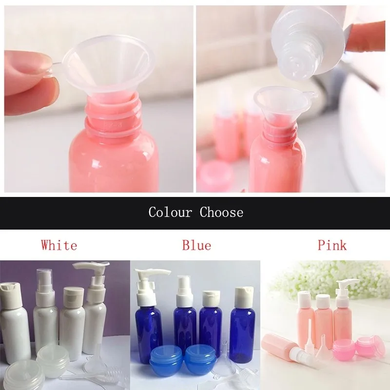 

Travel Bottles Set Package Cosmetics Bottles Plastic Pressing Spray Bottle Makeup Tools Kit For Travel