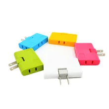  High Quality 3 Outlet Grounded AC Power 2 Prong Swivel Light Wall Tap Adapter Tools Electrical Plugs For Phone Computer Camera 