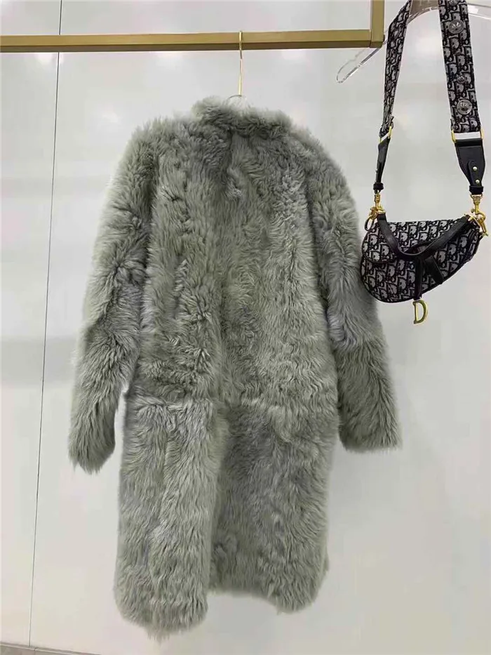 Длинное меховое пальто для женщин,, зимнее, Тоскана, двусторонний мех, натуральный, настоящая овечья шерсть, меховое пальто для женщин