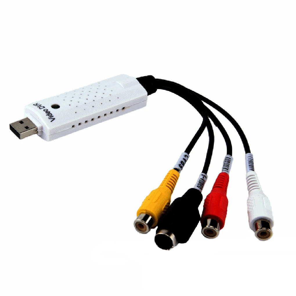 Прочный портативный USB конвертер карт видеозахвата ПК адаптер ТВ аудио DVD DVR видео аудио конвертер