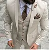 Men Suits Prom Tuxedo Slim Fit 3 Piece Groom Wedding Suits For Men Custom Blazer Terno Masuclino 3 pieces (jacket +vest +pant) 1