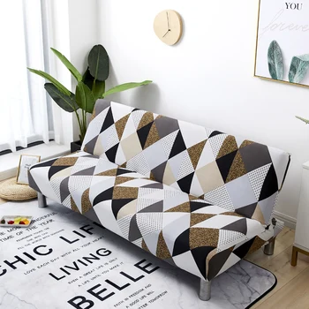 

Universal Armless Sofa Bed Cover Folding Modern Couch Stretch Slipcovers Cheap Sofa Protector Elastic Futon Spandex Cover