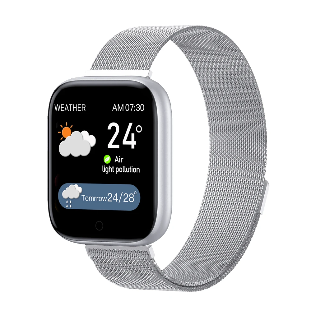  T85 Smart Watch Color Screen Sport Heart Rate Blood Pressure Oxygen Monitoring Music Fitness Trackr - 33059582019