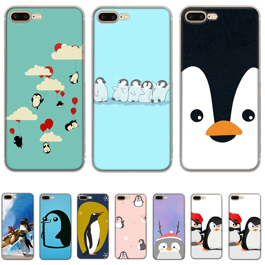 Чехол для мобильного телефона iPhone Apple XR X XS Max 6 6s 7 8 P Lus 5 5S SE Shell Penguin защита