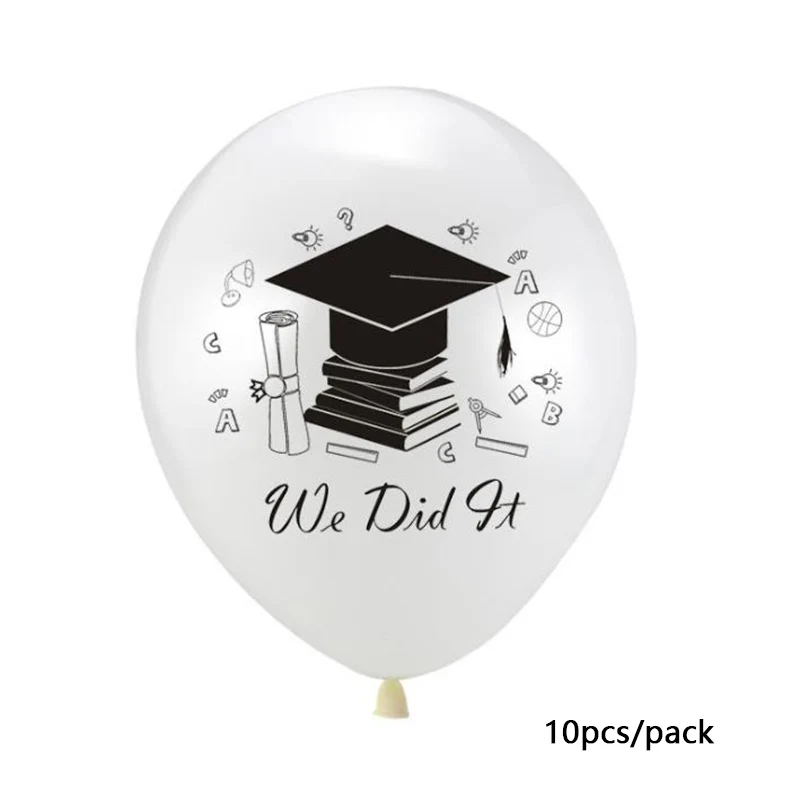 1 Набор, воздушные шары на выпускной,, конфетти, шары, напечатанные, поздравление, выпускной подарок, школьные вечерние украшения, набор воздушных шаров - Цвет: 14