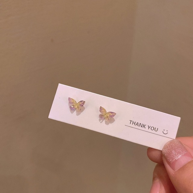 Fasion Butterfly Earrings Stud Earrings For Women Teens Girls Elegant Cute Sweet Ear Studs Daily Party Fashion Jewelry