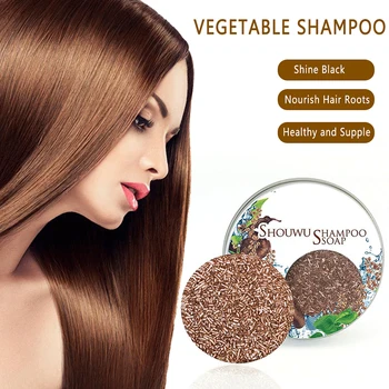 

Hair Darkening Shampoo Soap Pattern Handmade Soap Shampoo Polygonum Multiflorum Hair Cleansing Hair Care TSLM1