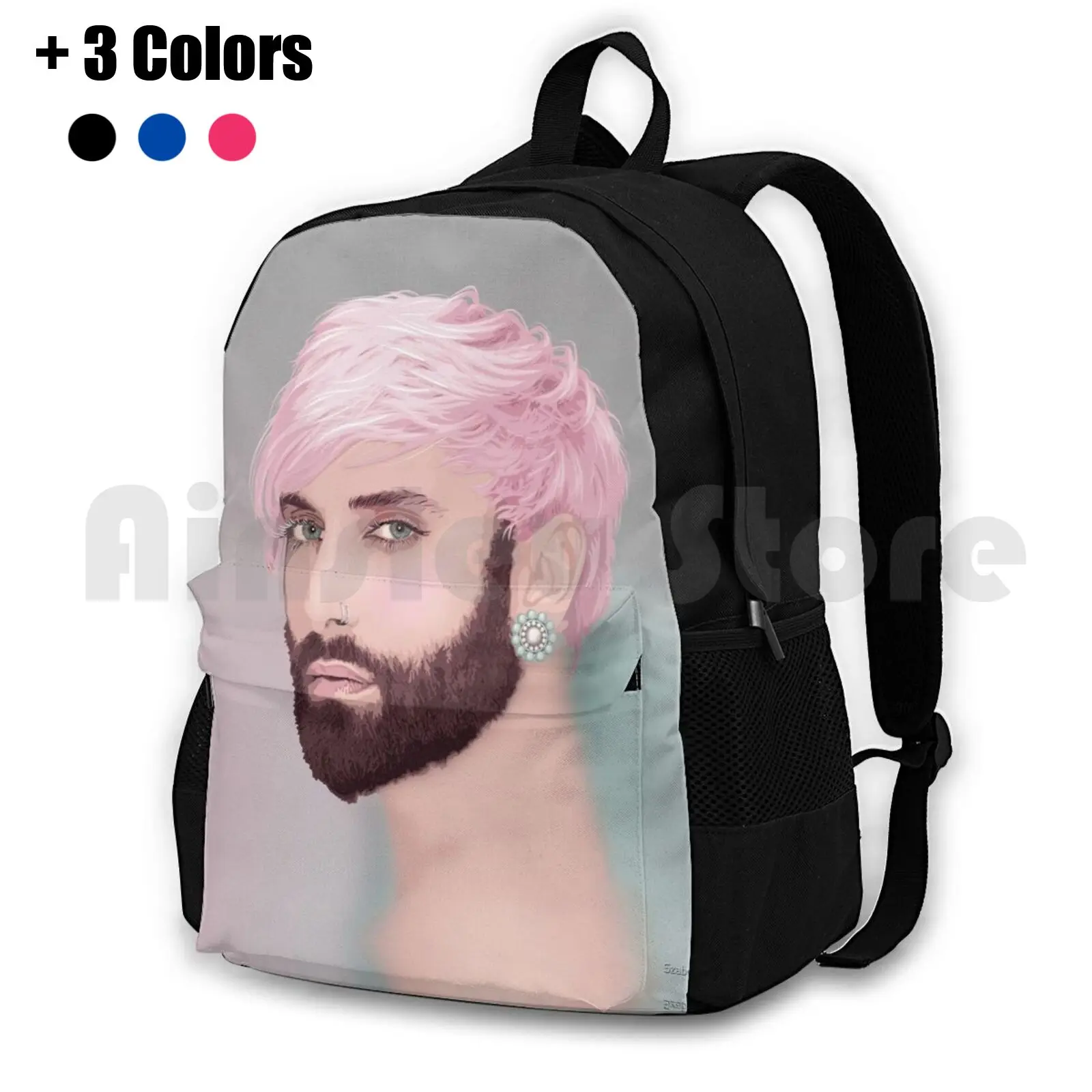 

Рюкзак Lovemachine 1 для активного отдыха, походов, альпинизма, спортивная сумка, Conchita Wurst Tom Neuwirth Love Machine, новый одинарный Музыкальный Розовый