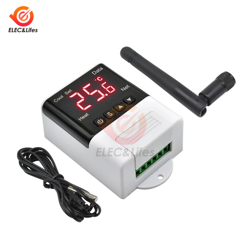 DTC1201 AC 110V 220V Digitale Thermostat NTC Sensor LCD Display WiFi  Temperatur Controller Temperaturregler Für heizung kühlung