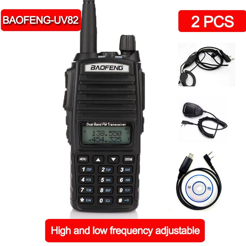 2020 2 шт. портативная рация большого радиуса действия CB vhf/uhf ptt|Рации| |