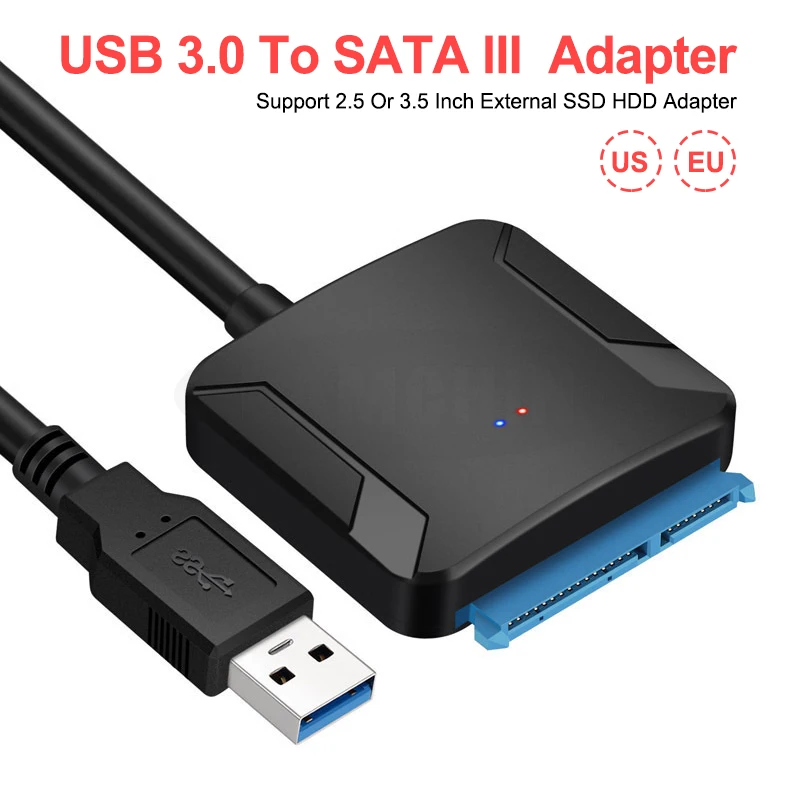 

USB 3.0 With UASP Sata to USB Cable Convert Cable Support All 2.5 or 3.5 Sata HDD SSD Adapter Hard Drive USB 3.0 to Sata Adapter