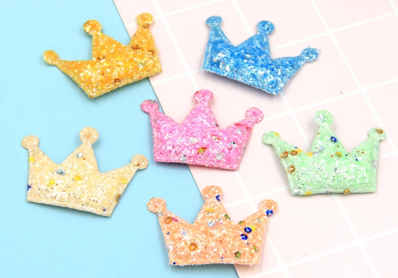 David Accessories 20 шт./лот с блестками в форме сердца в форме короны аксессуары DIY заколку для сумки на каждый день, Головные уборы Материал, украшение дома, 20Yc7658