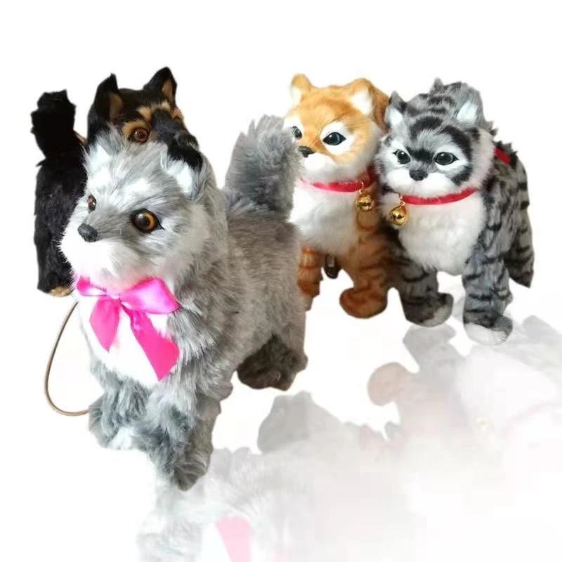 Jouet Robot Chat Electronique Pour Enfant Jouet En Peluche Pour Animal De Compagnie Chant Marche Laisse Chaton Cadeau D Anniversaire Aliexpress