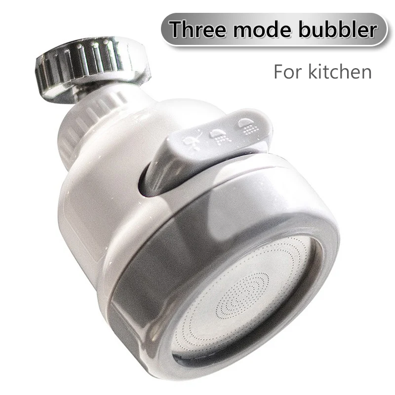 Precio reducido Aireador de 3 modos para grifo, filtro de ahorro de agua, boquilla de Pulverizador de alta presión, aireador Flexible giratorio de 360 grados, grifo del difusor, aireadores 8bWZwXzVglj