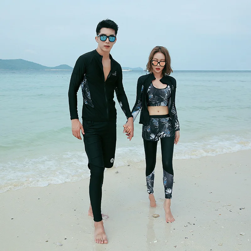 

Diving Suit Women's Jellyfish Clothing Slimming Snorkeling Long-sleeved Swimsuit Split Type Set Couples Surf Wear Men's Tour Bat