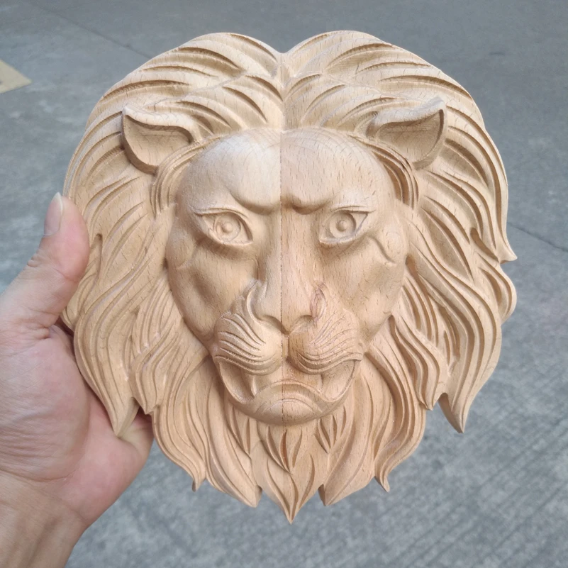 Scultura In Legno Di Artigianato Re Statua Del Leone Animale Per La Casa Ornamenti Decorazioni Di Mobili Decalcomanie Statue Per La Decorazione Della Decorazione Della Parete A166 Home Ornaments Wood Carvingwood Carving Styles