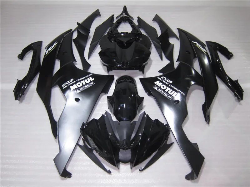 Высококачественные Пластиковые обтекатели для YAMAHA R6 08 09 10 11 12 13 матовый черный обтекатель комплект 2008- YZF R6 части RGF64