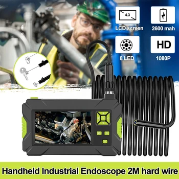 

2m Portable Video LCD Display Tube IP67 Waterproof Camera Mini Led High Definition Industrial Borescope Endoscope Inspection