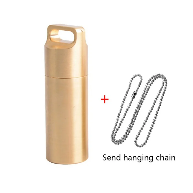 

Outdoor Camping EDC Waterproof Capsule Seal Bottle Outdoor EDC Survival Pill Box Container First Aid Emergency Pills Tank Case