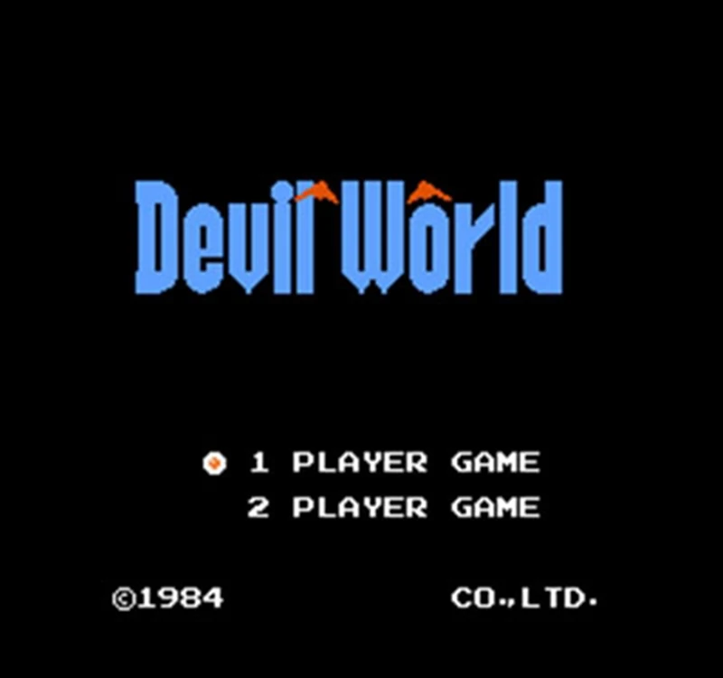 Devil World 60 контактов английская версия игровой Картридж для 8 бит 60pin игровой консоли