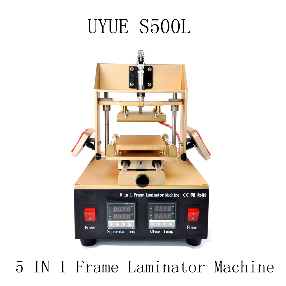 

5 in 1 LCD Separator machine = for Bezel Samsung Middle Frame+for iPhone Frame Laminator+Vacuum LCD Separator+Glue Remove