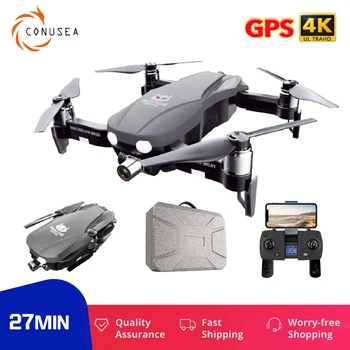 

CONUSEA F8 GPS Drone 4K HD RC Quadcopter Two-Axis Anti-Shake Stable Gimbal Camera WIFI Brushless Dron Professiona VS SG906 Pro