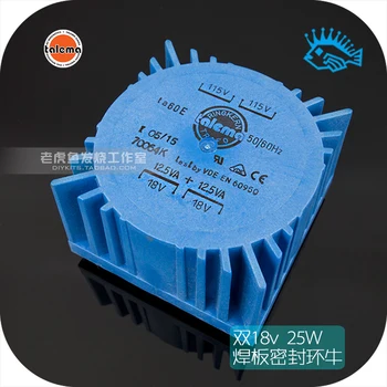 

Double 18V 25W new original imported TALEMA square PCB welding plate sealing ring cattle transformer 25VA