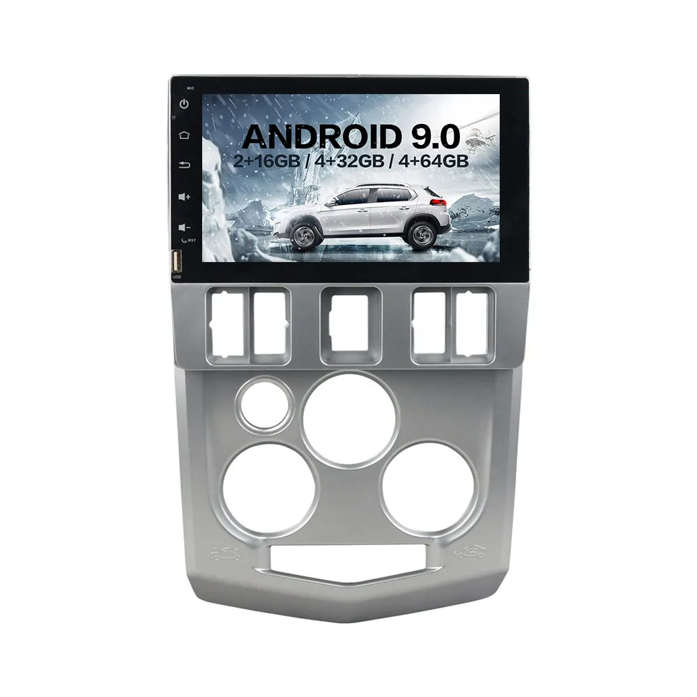 Android 9 с DSP для Renault LOGAN L90 серебристый полный сенсорный автомобильный Радио Видео Плеер Мультимедиа gps навигационные аксессуары Sed