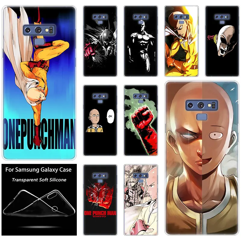 Роскошный силиконовый чехол с Аниме One Punch Man для Samsung Galaxy Note 10 Pro 9 8 M10 M20 M30 M40 S8 S9 S10 Plus